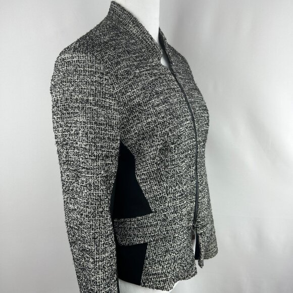 Tristan Classic Chic Tweed Black White Blazer - Medium - Picture 6 of 10